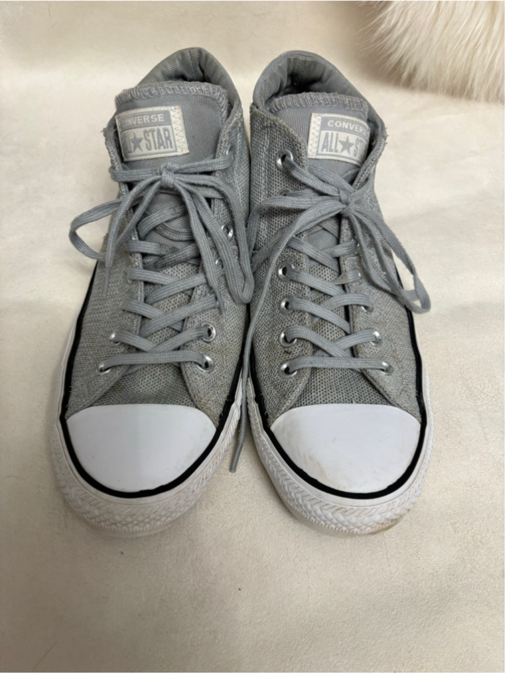 Women's Converse All Star High Top Sneakers Grey Size 10